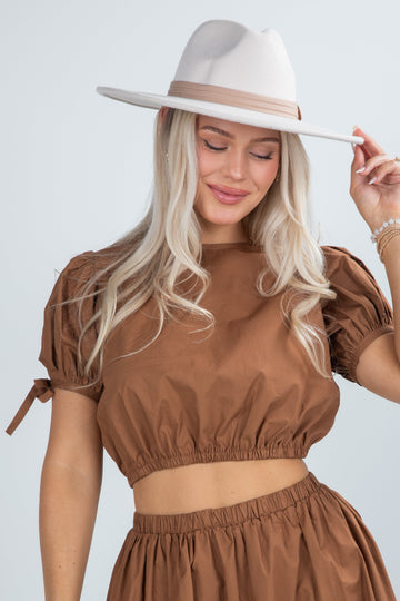 Harvest Beauty Brown Blouse