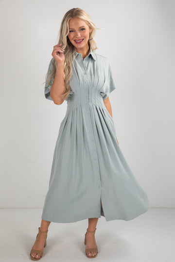 FINAL SALE - Let's Get Going Light Blue Maxi Dress