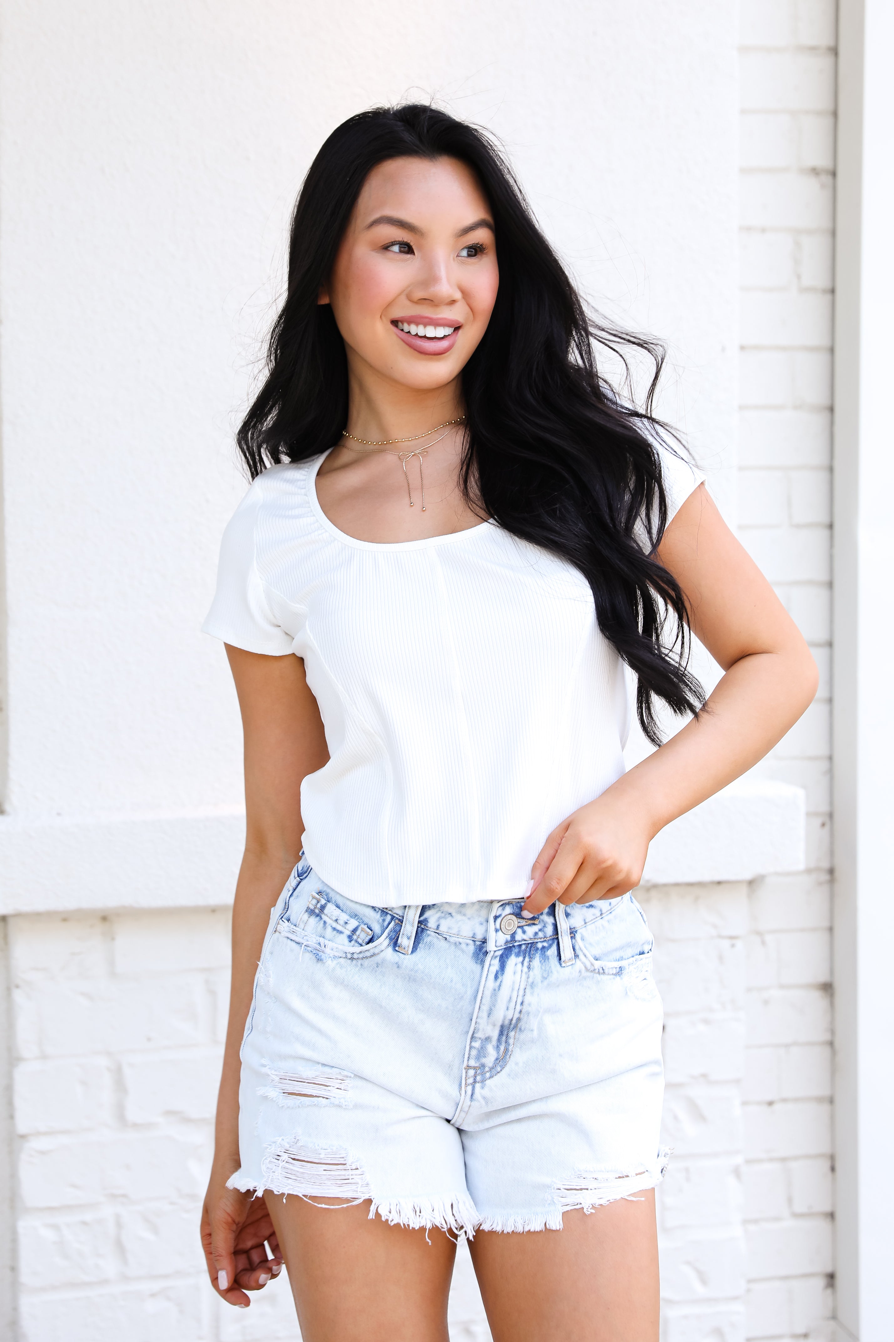 FINAL SALE - Ella Everyday Ribbed Top