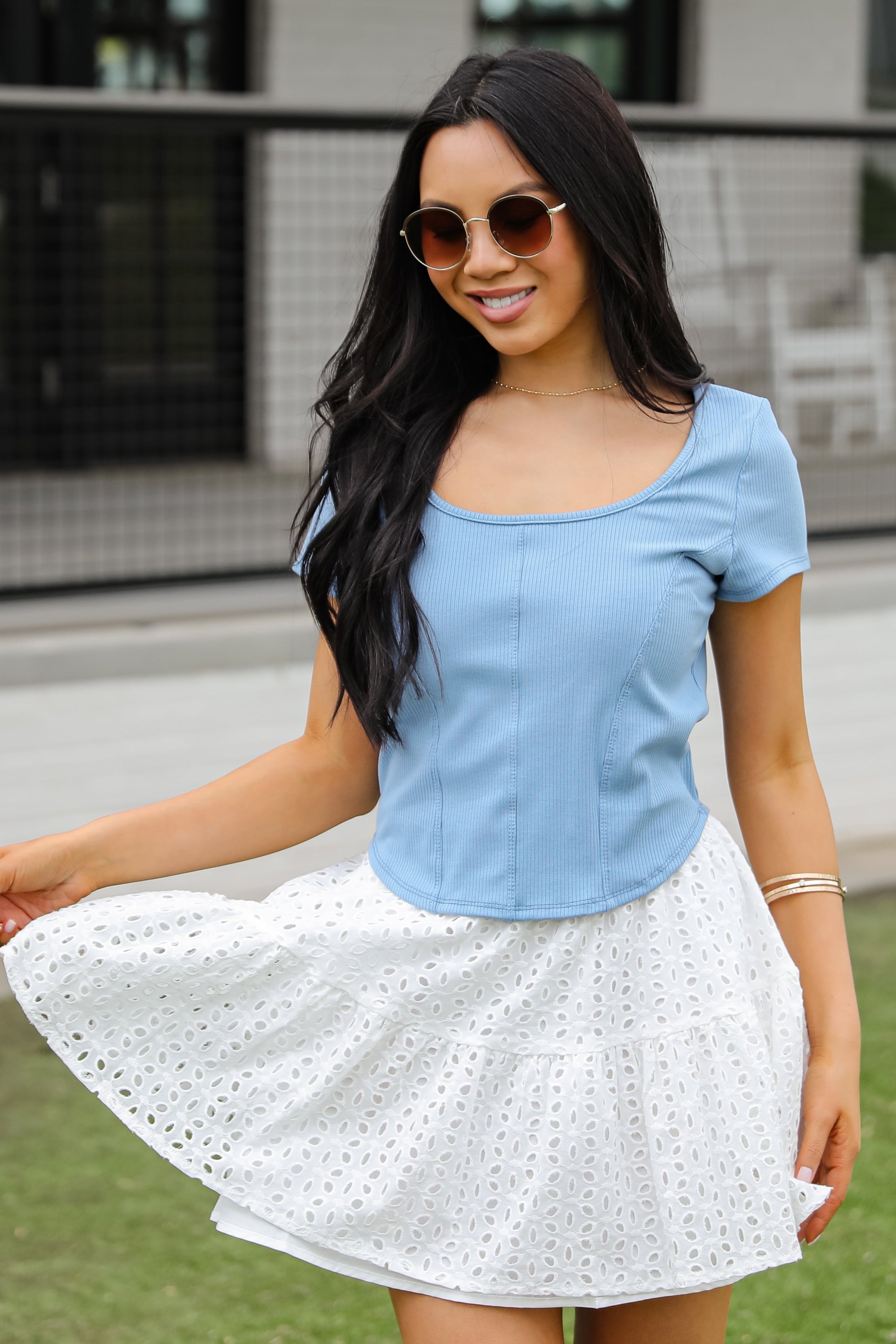 FINAL SALE - Ella Everyday Ribbed Top