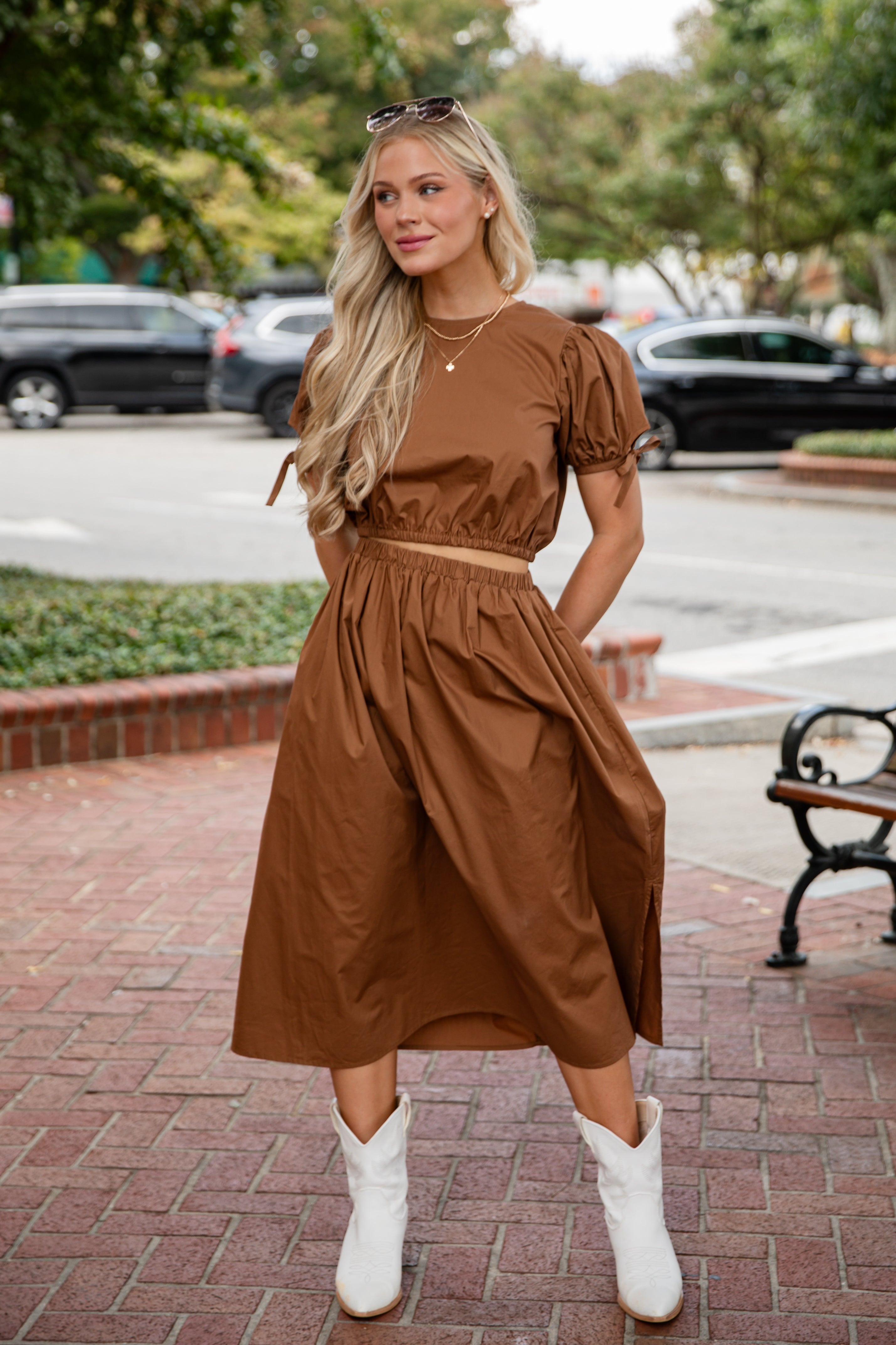 Harvest Beauty Brown Blouse