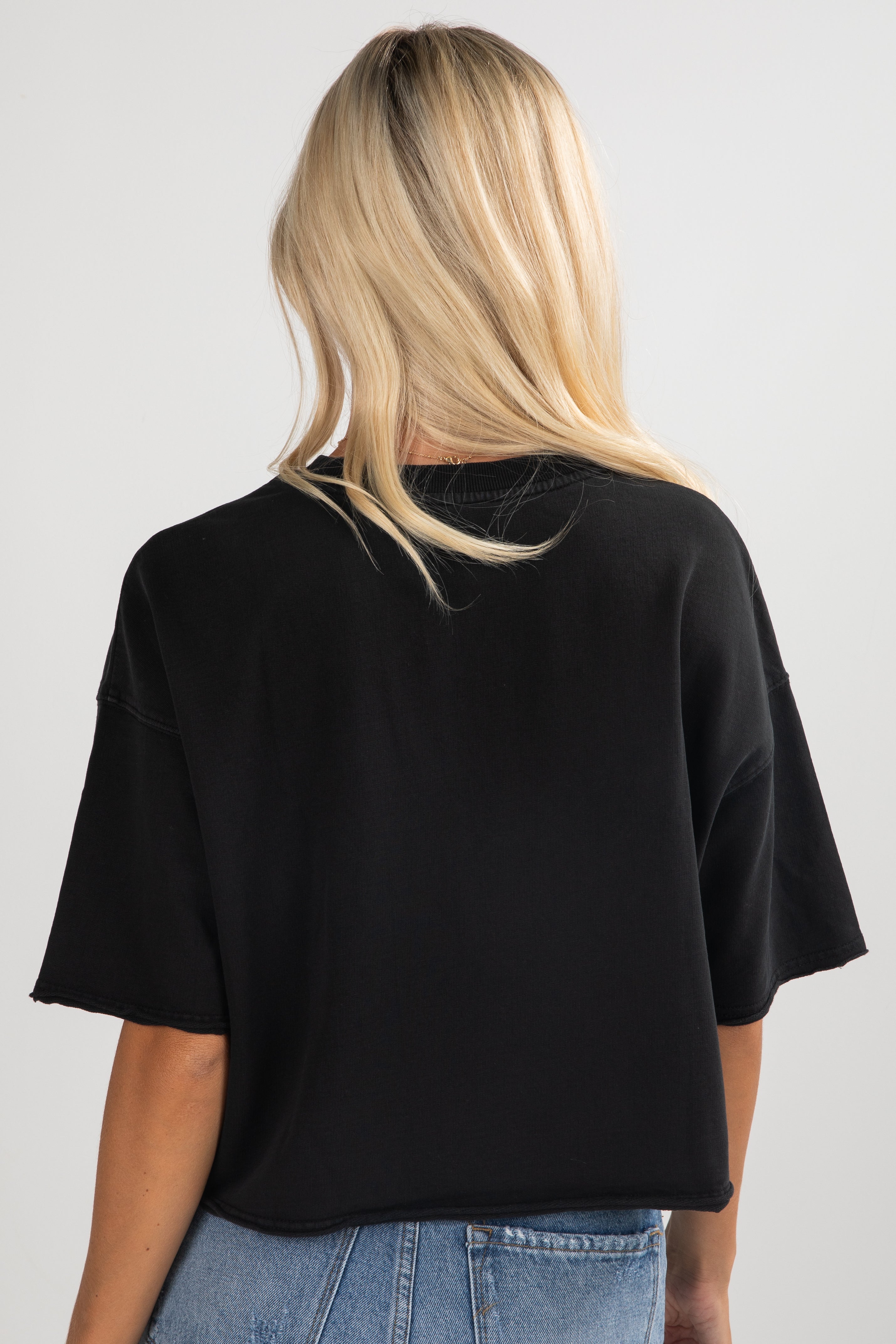 Black Georgia Tailgating Club Cropped Tee