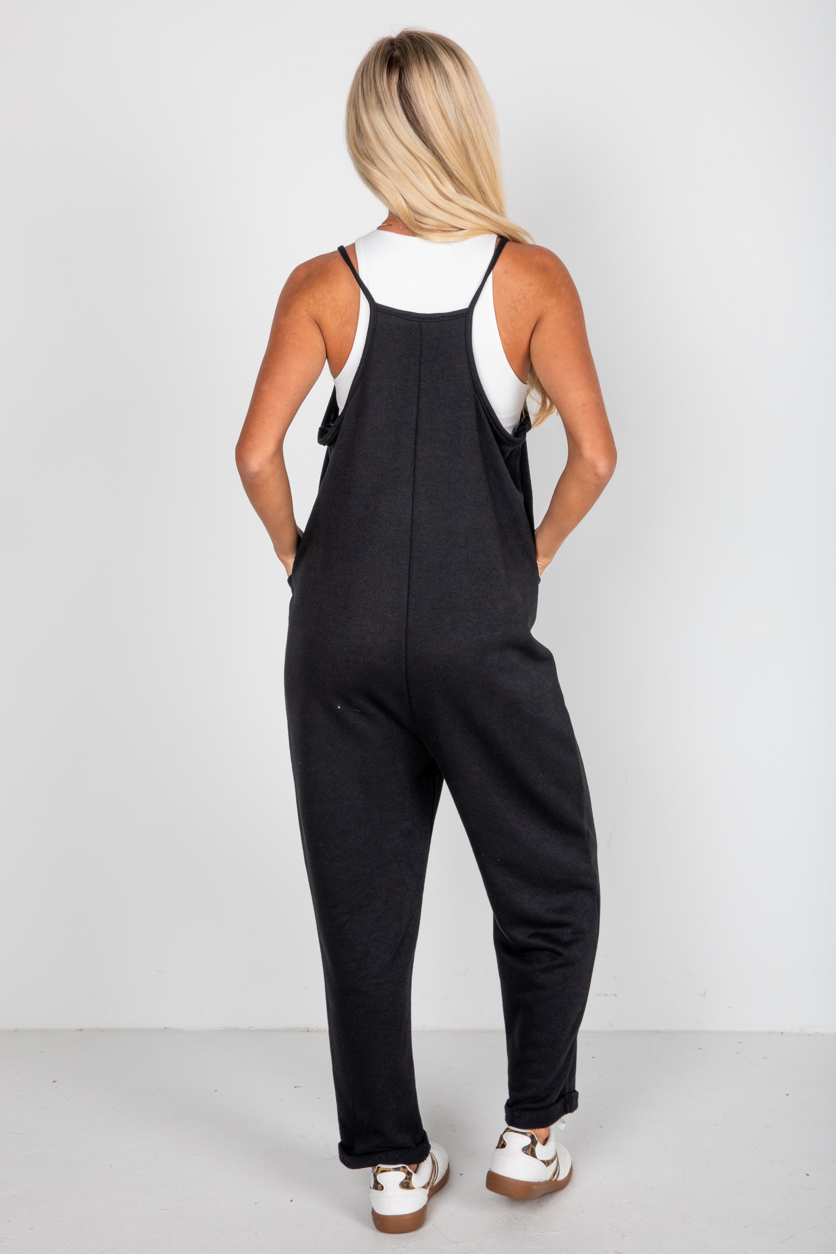 Making Moves Black Jumpsuit - DU DEAL