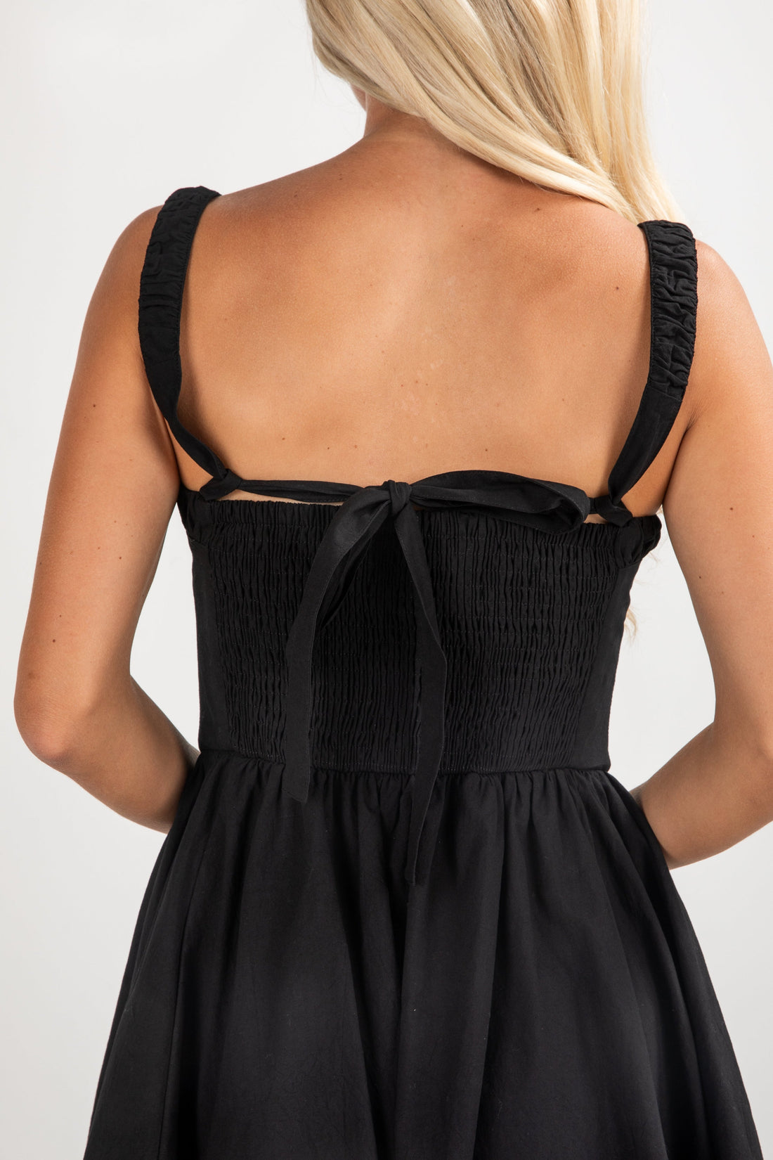 FINAL SALE - Say Less Black Mini Dress