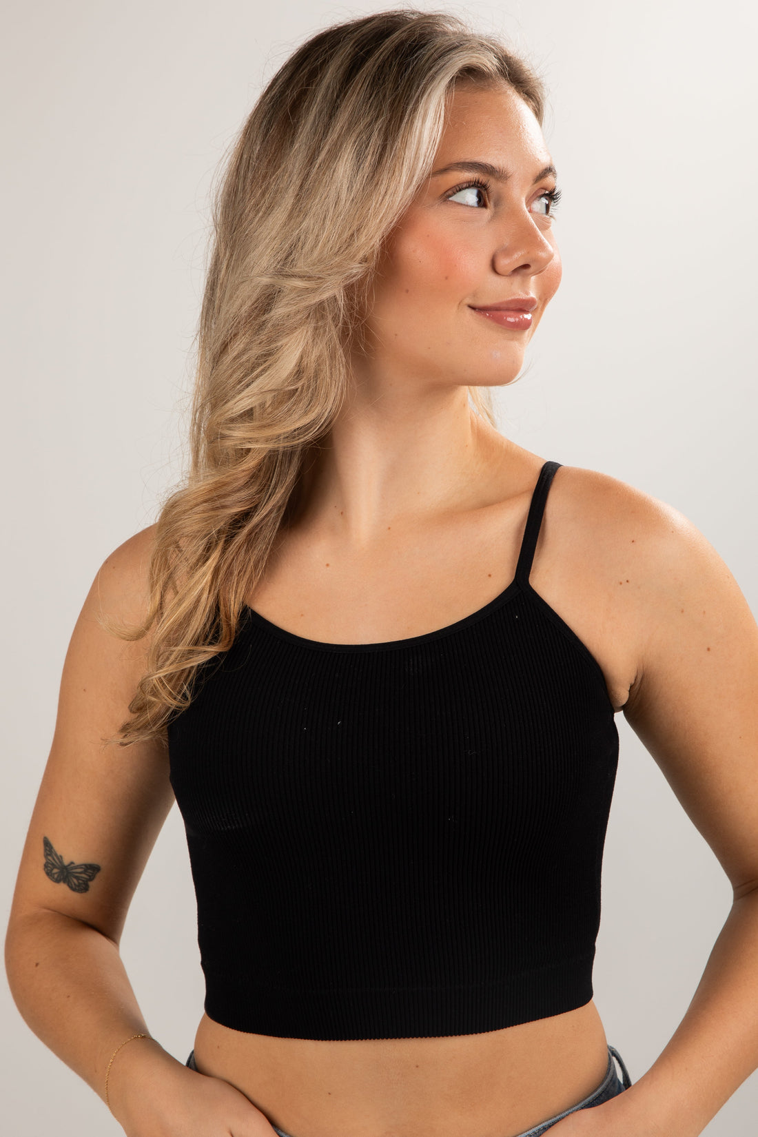 Seamless Ribbed Padded Cami Tank