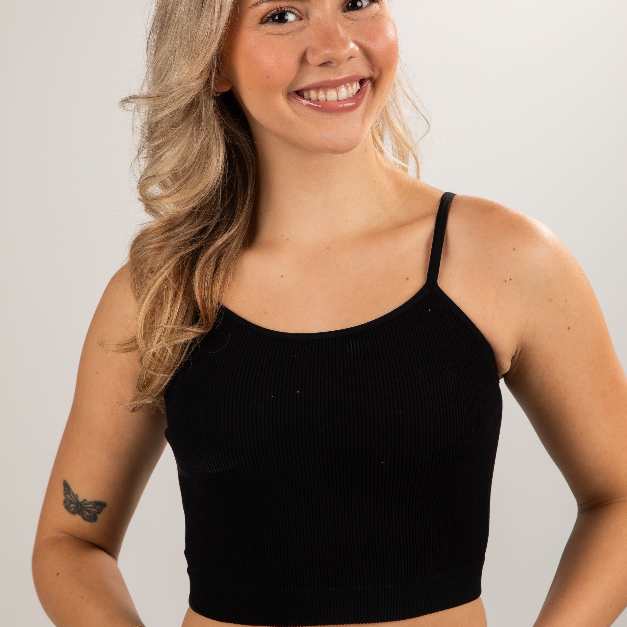 Seamless Ribbed Padded Cami Tank
