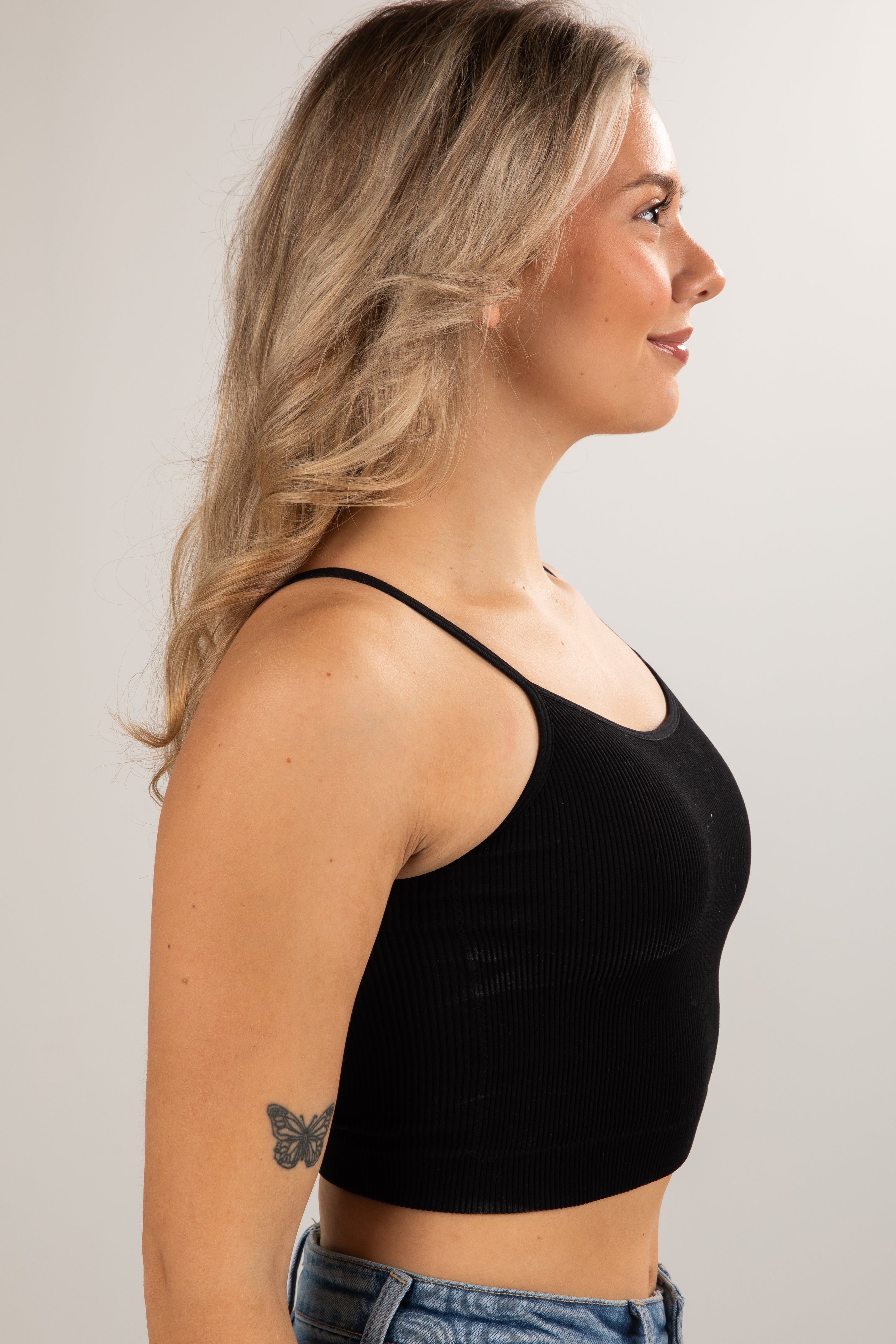 Seamless Ribbed Padded Cami Tank