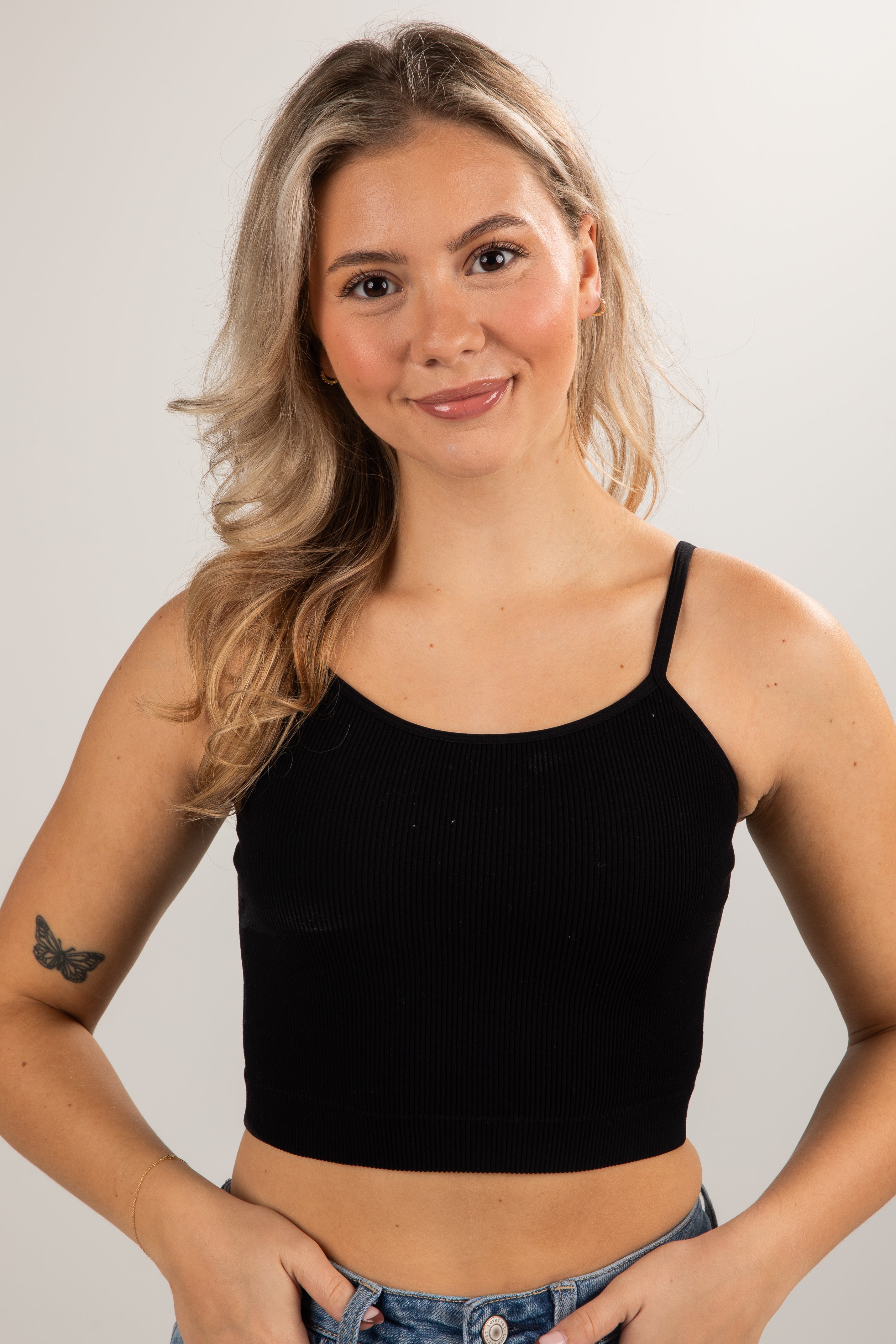 Seamless Ribbed Padded Cami Tank