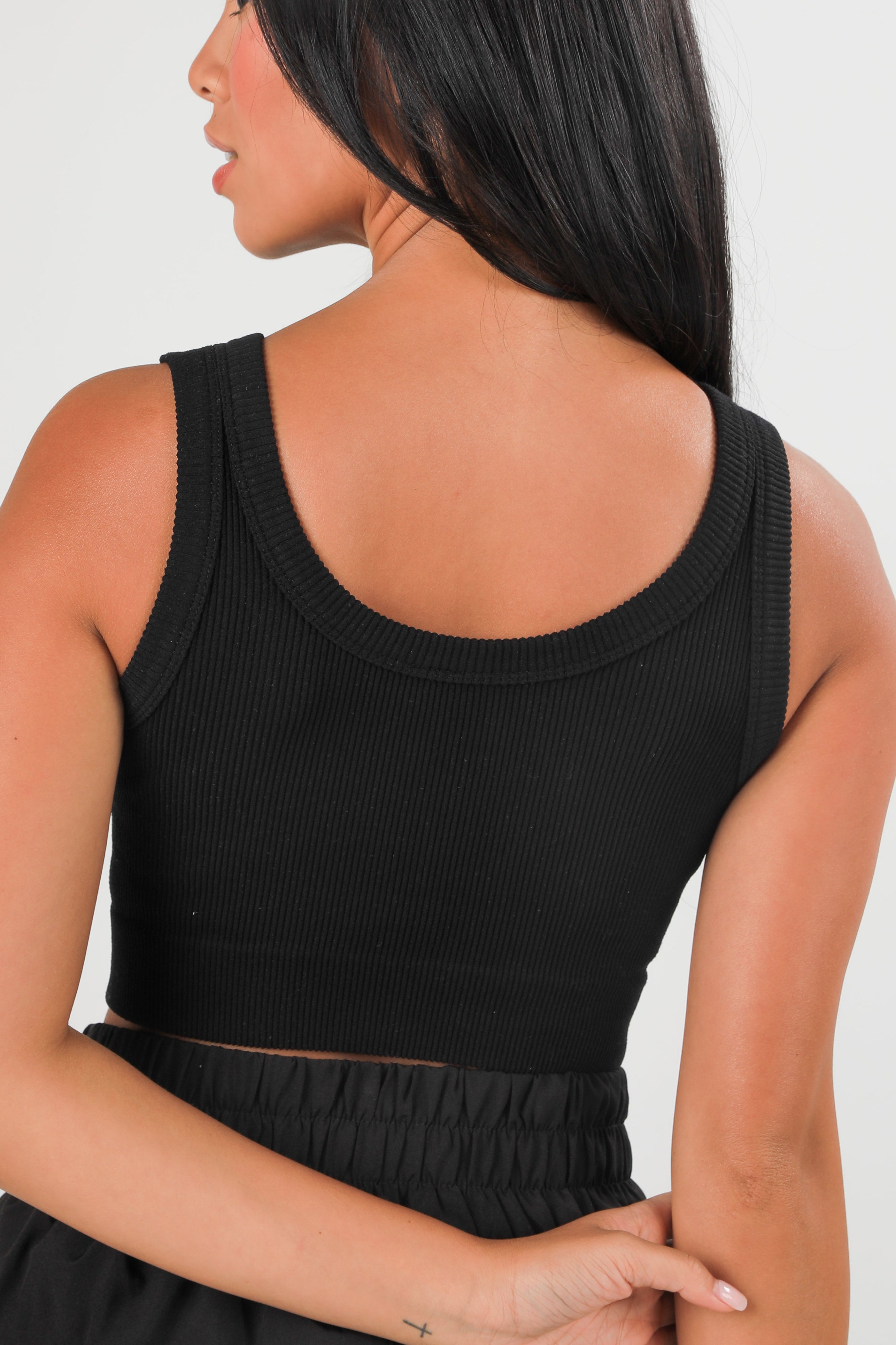 Seamless Ribbed Cropped Tank