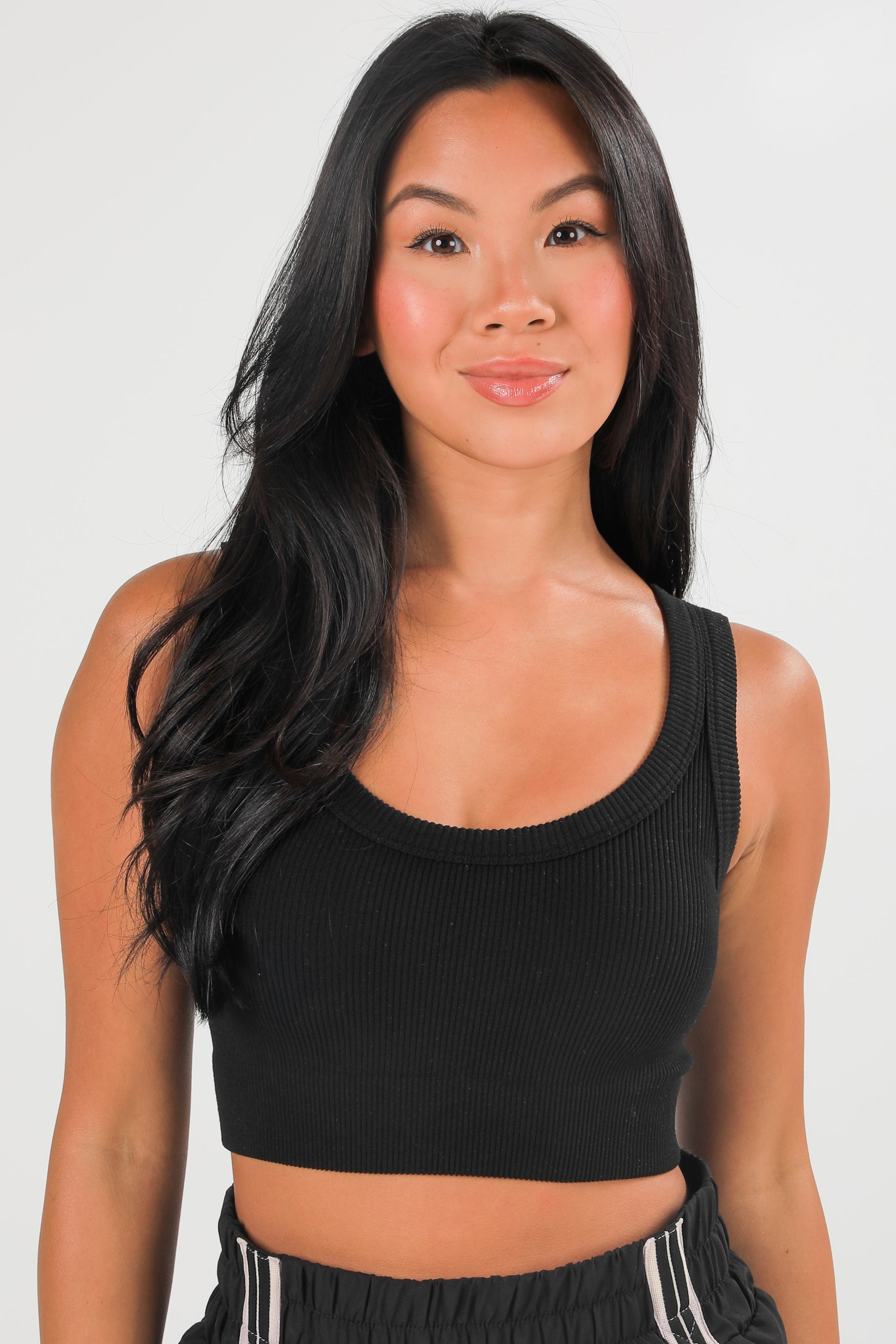 Seamless Ribbed Cropped Tank