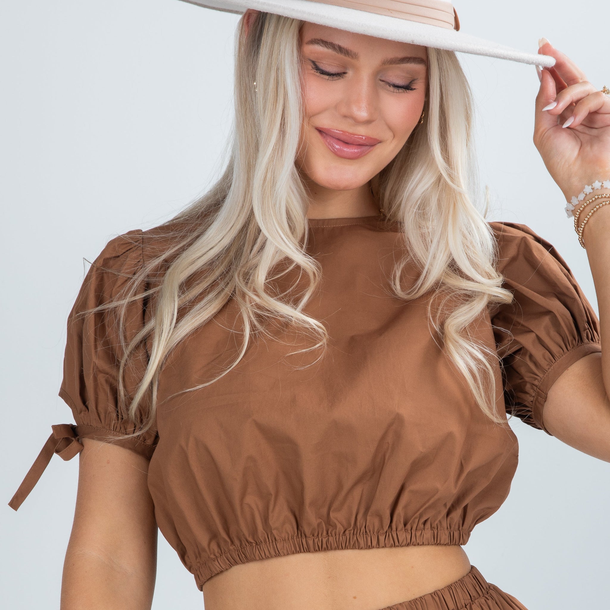 Harvest Beauty Brown Blouse