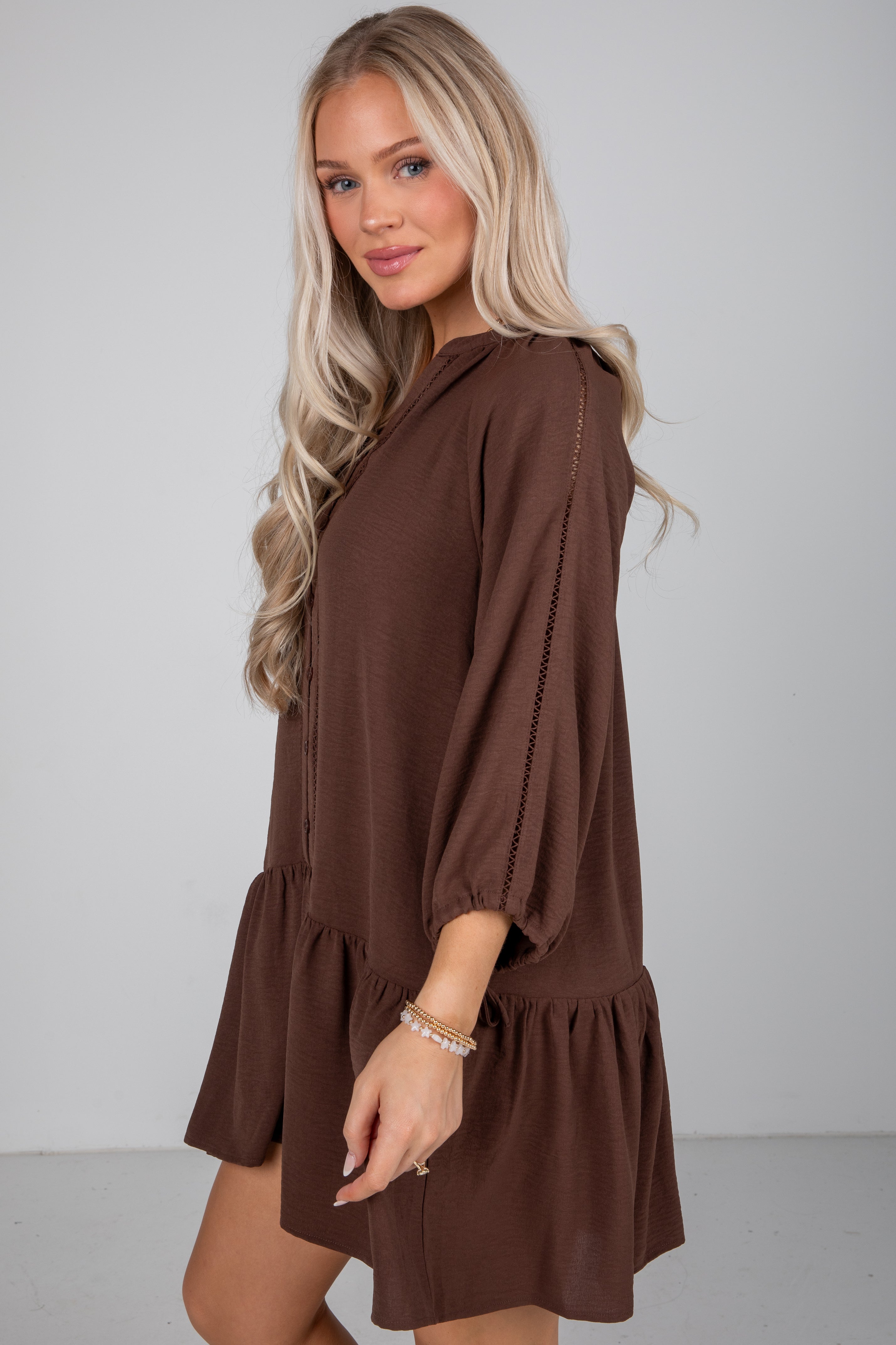 Sweet Little Things Brown Mini Dress