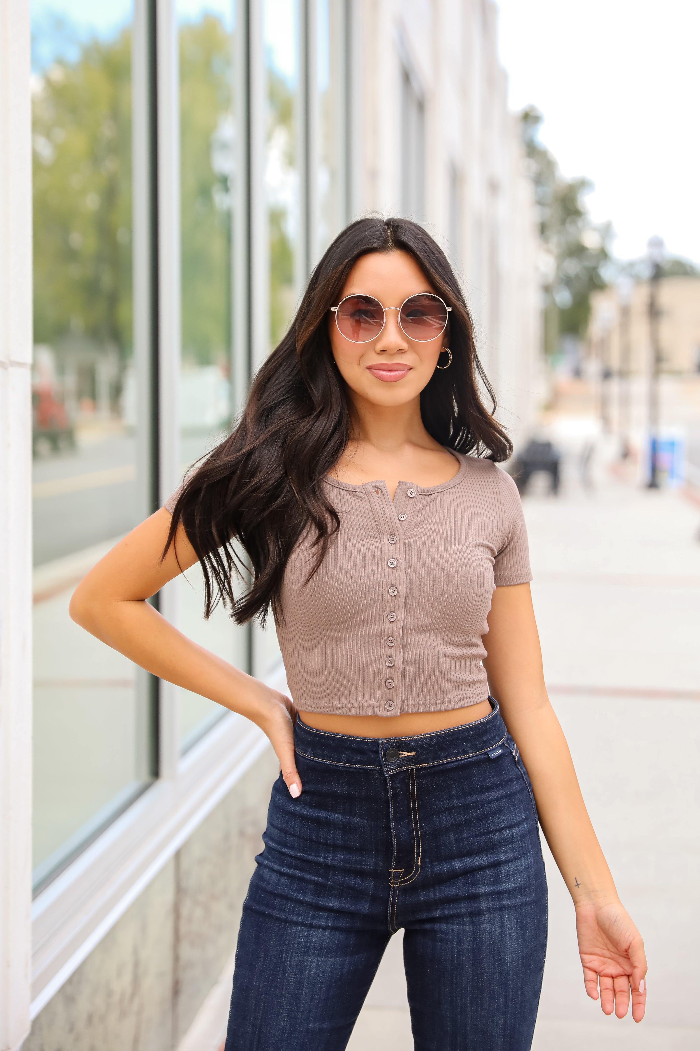 FINAL SALE - Bella Ribbed Crop Top