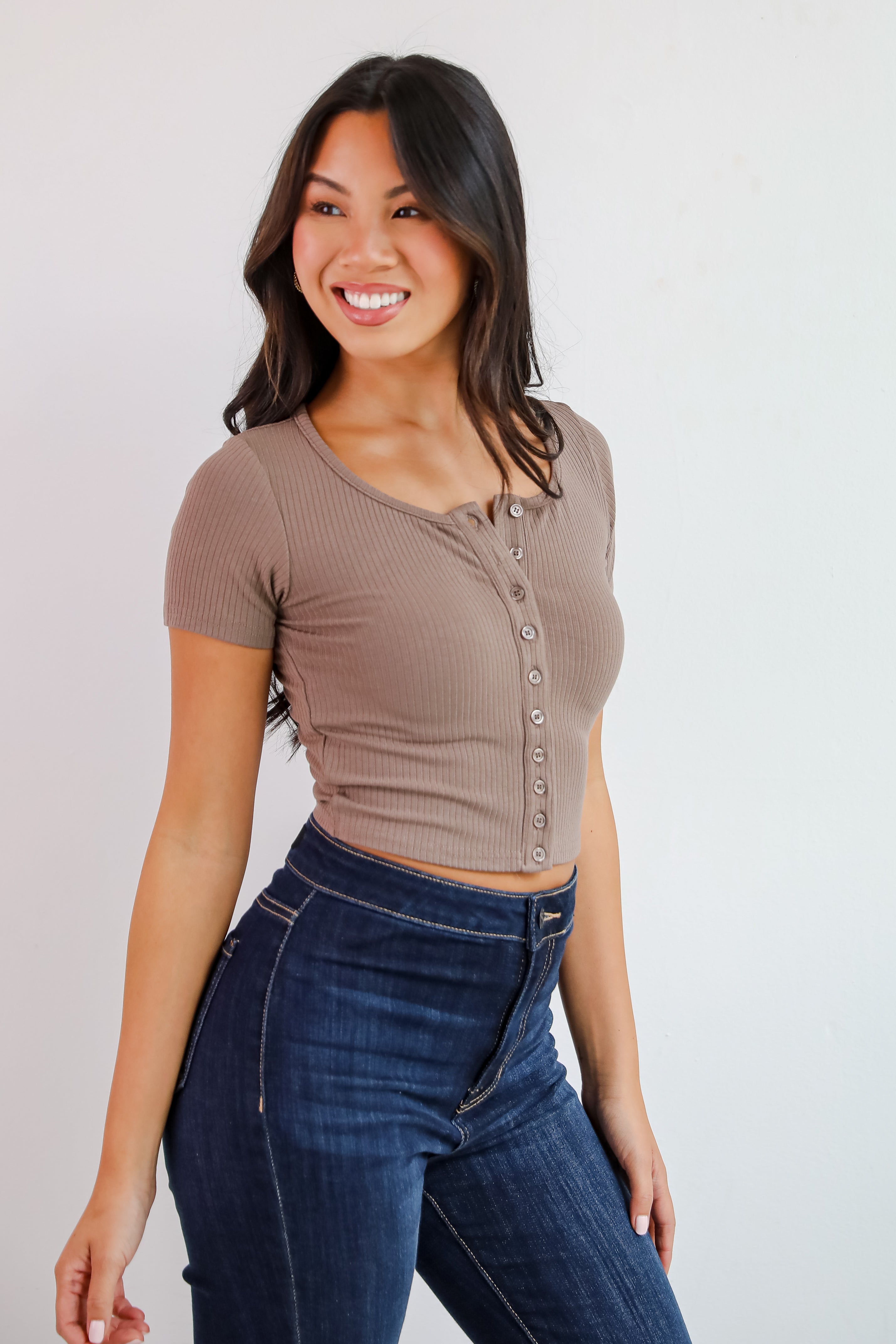 FINAL SALE - Bella Ribbed Crop Top
