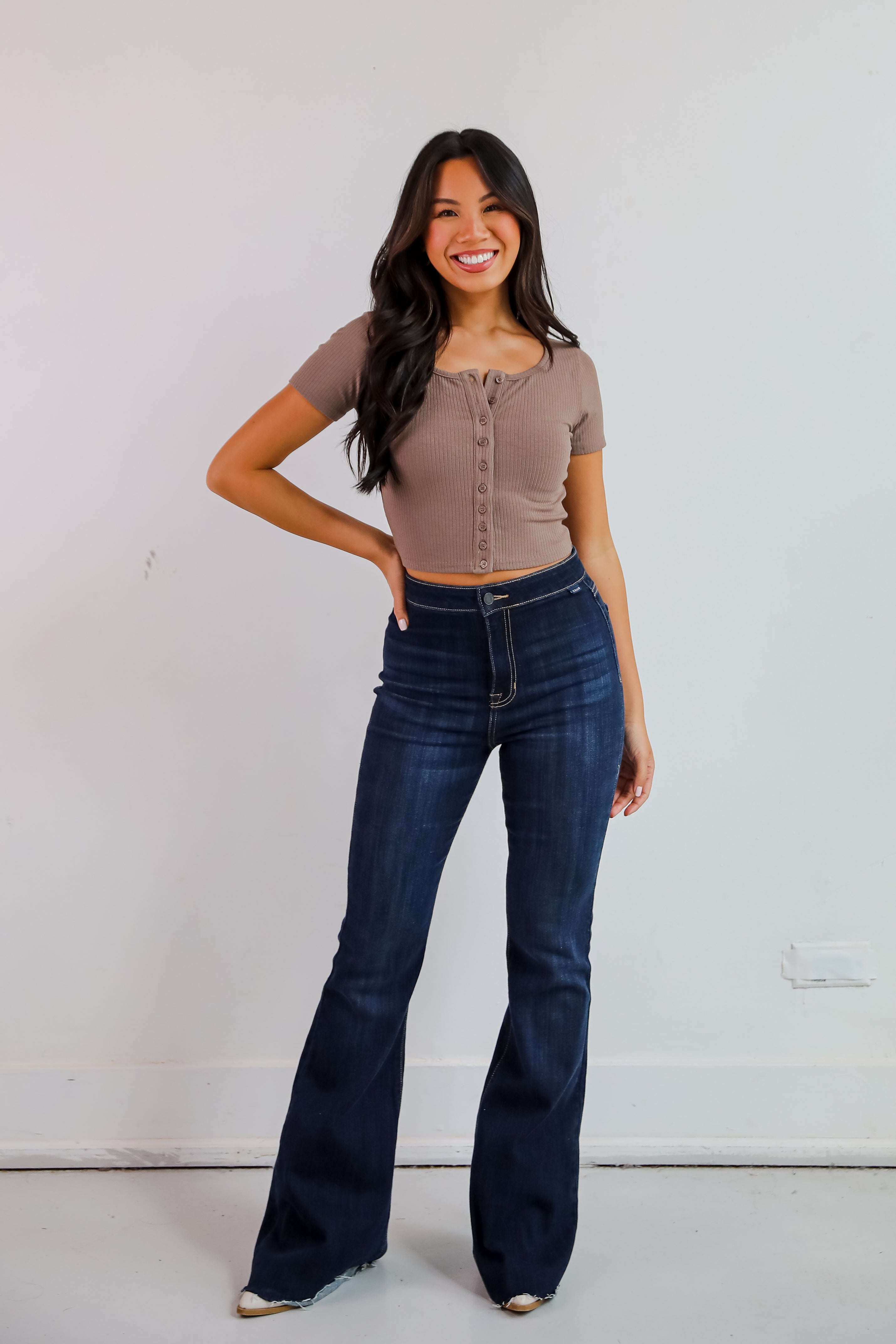 FINAL SALE - Bella Ribbed Crop Top