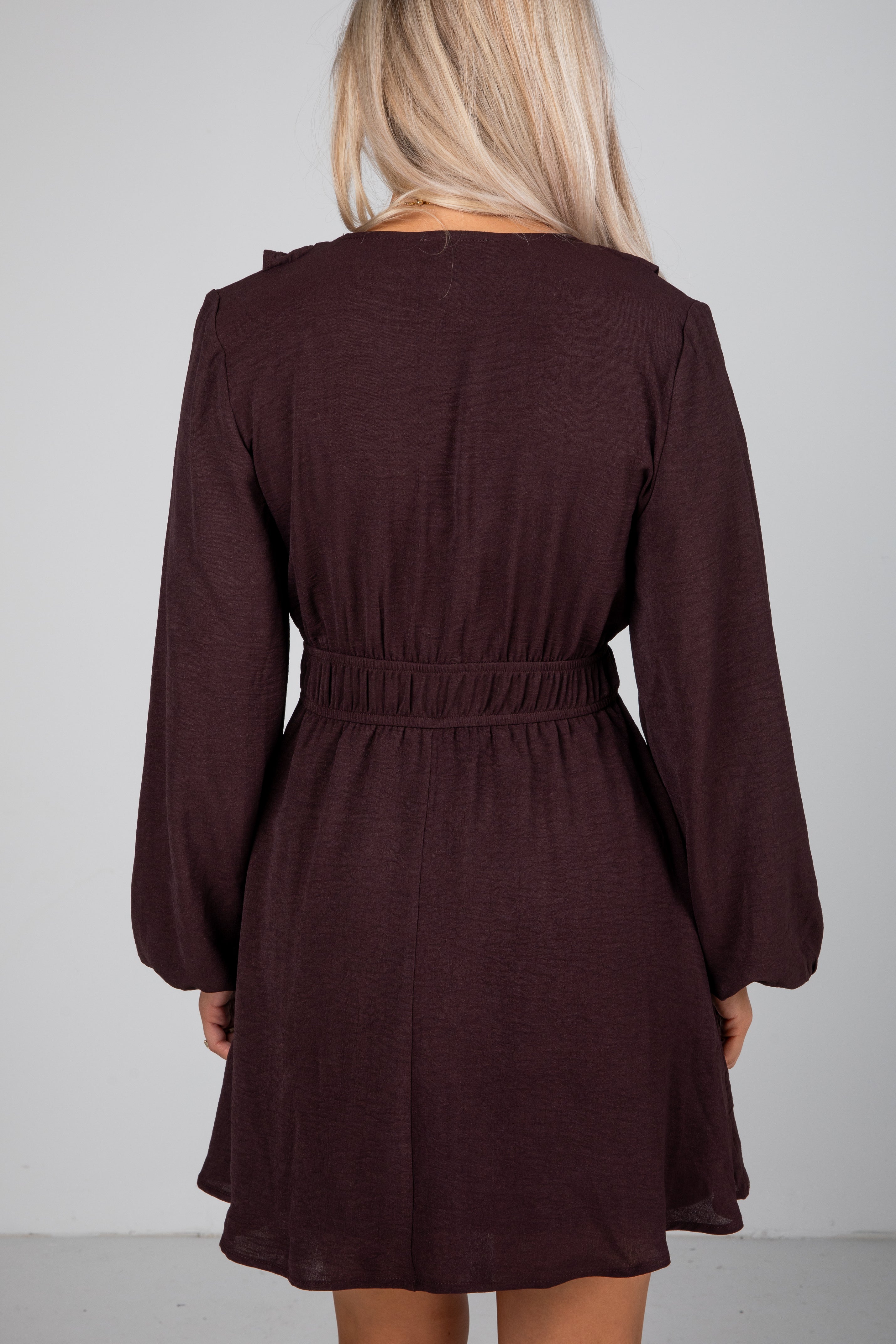 Face The Day Brown Mini Dress