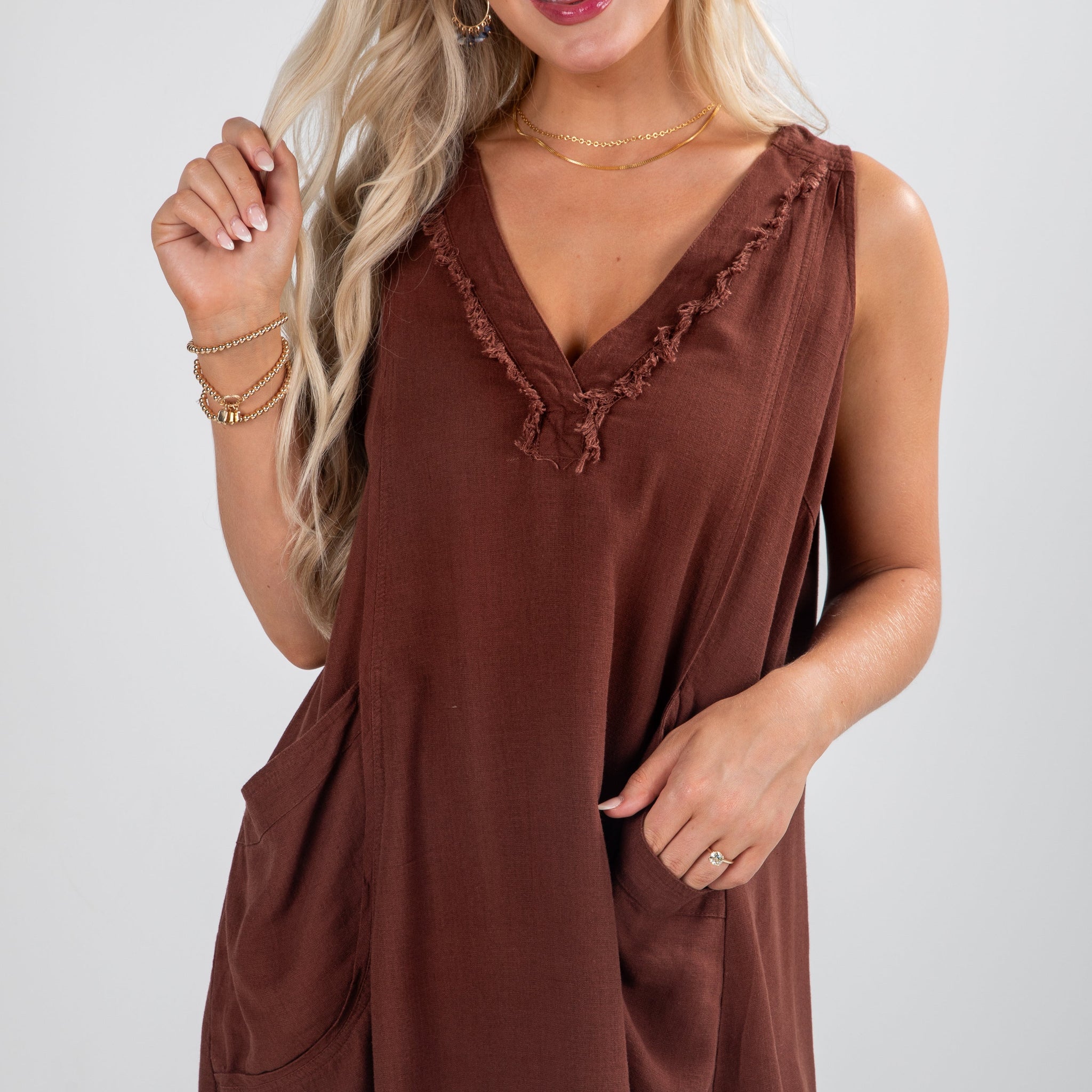 FINAL SALE - The Good In You Chocolate Brown Mini Dress