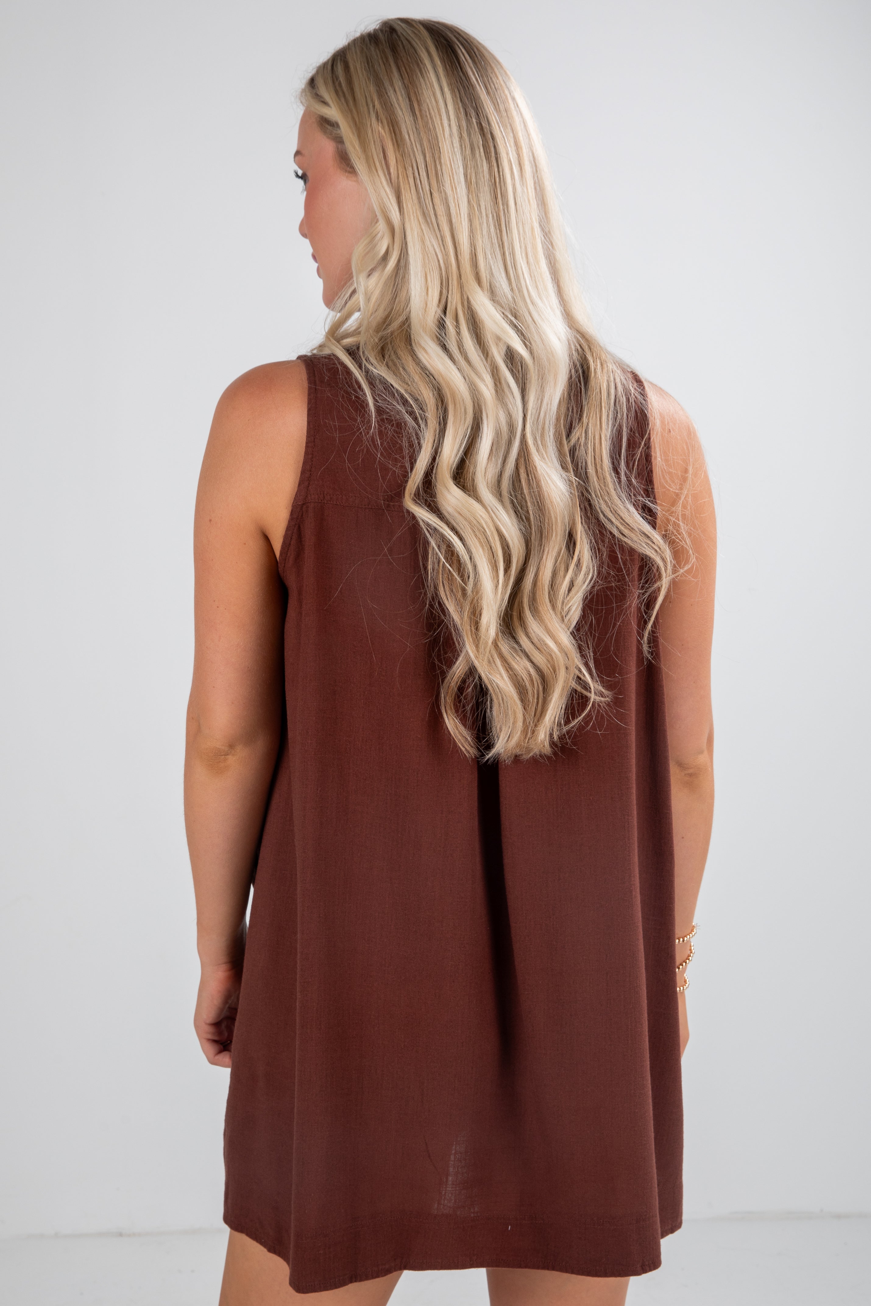 FINAL SALE - The Good In You Chocolate Brown Mini Dress