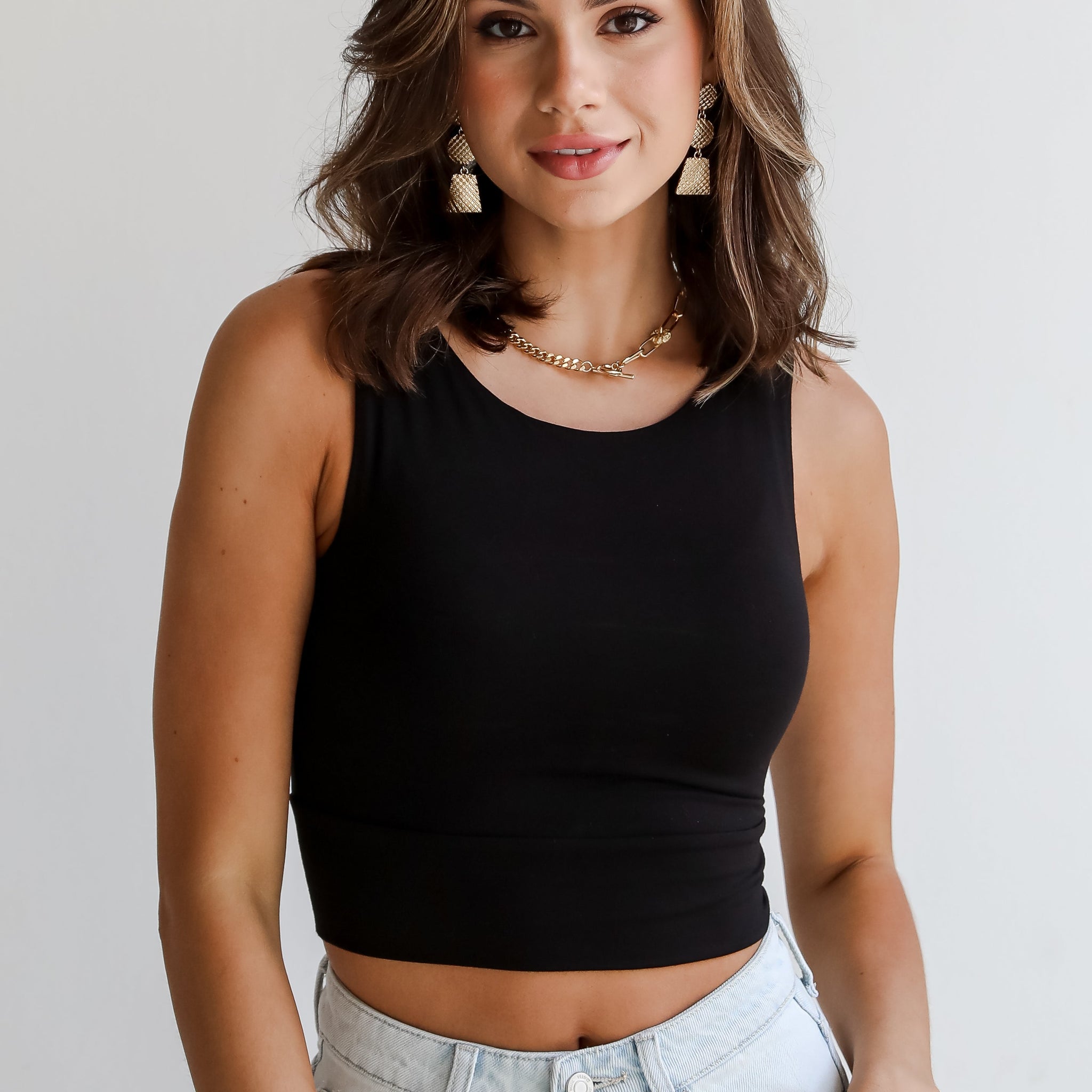 Brielle Everyday Cropped Tank - DU DEAL