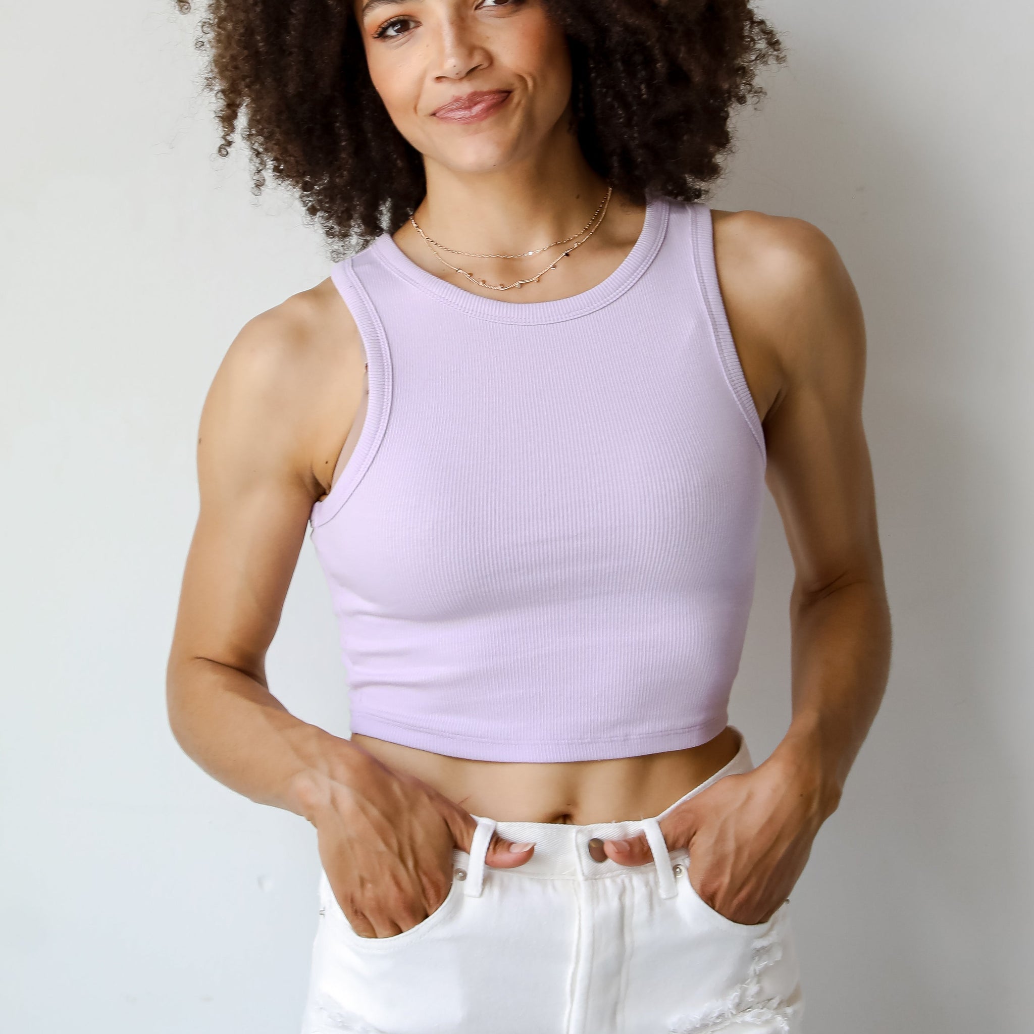 Lydia Everyday Cropped Tank - DU DEAL