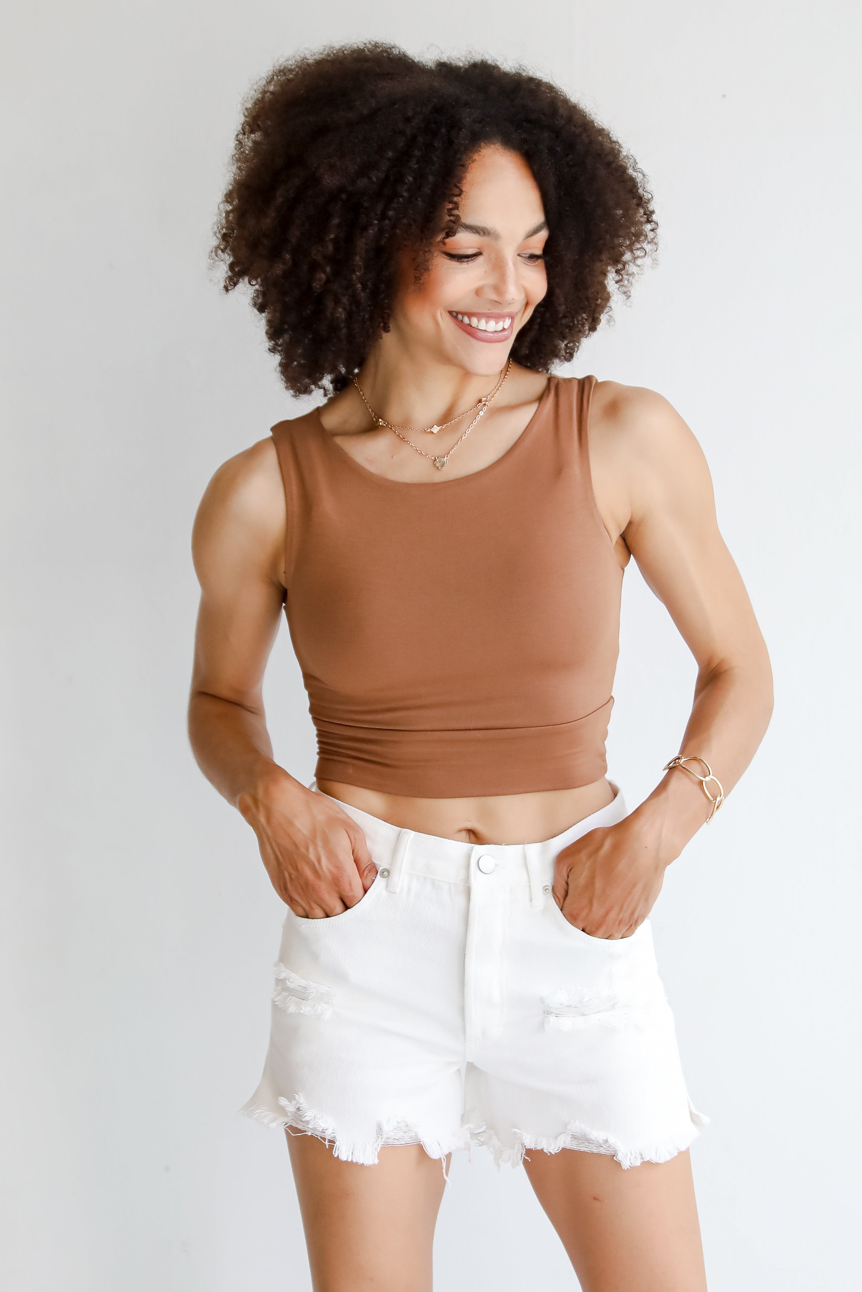 Brielle Everyday Cropped Tank - DU DEAL