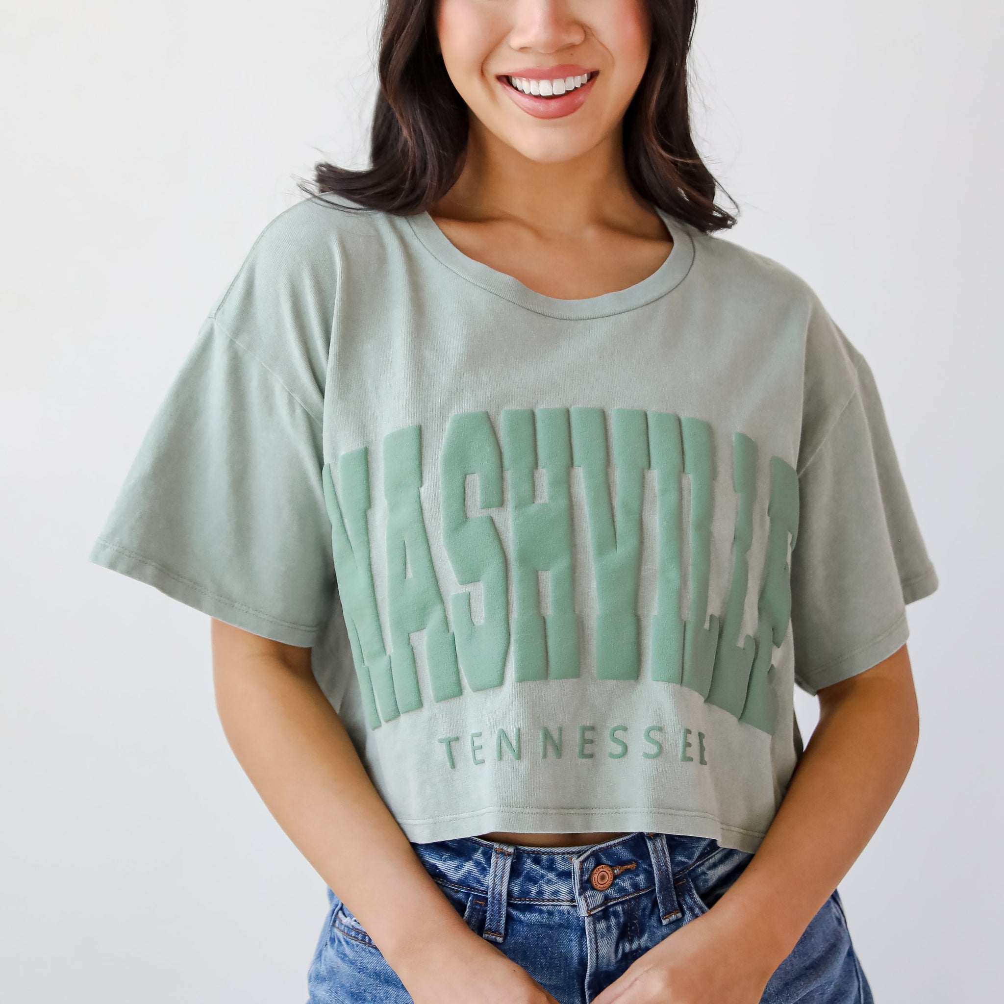 Nashville Tennessee Cropped Tee