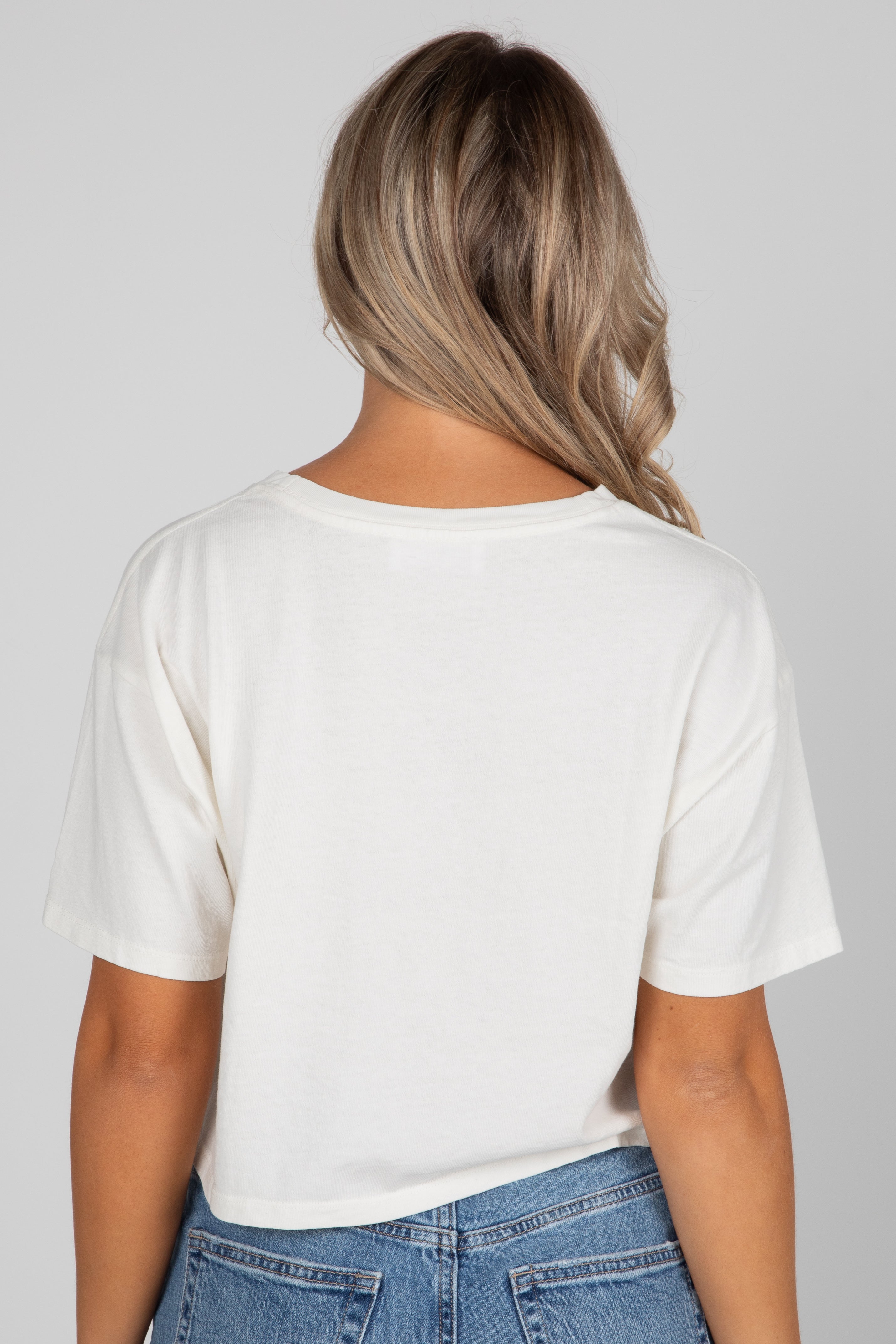 Off White Greenville South Carolina Cropped Tee