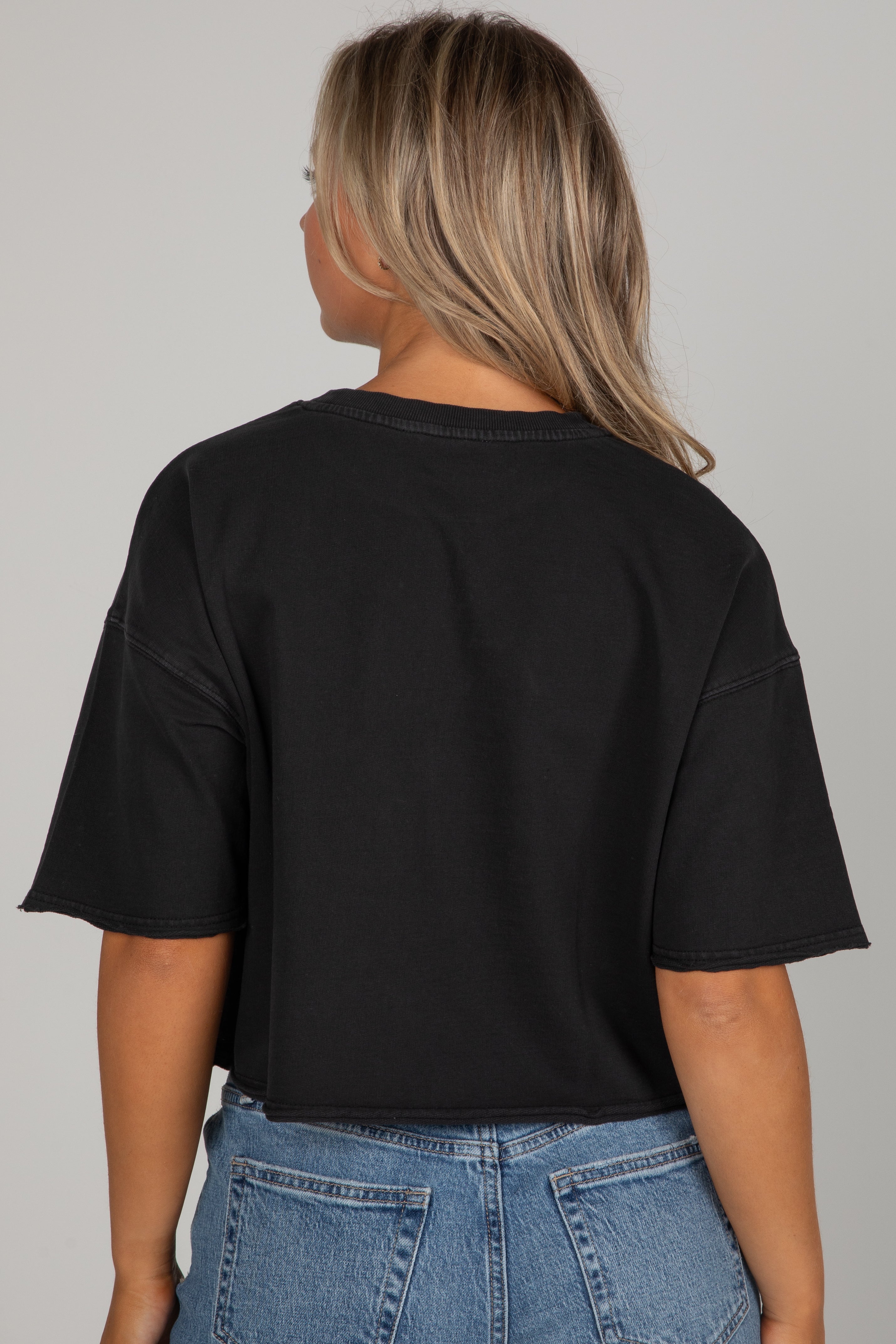 Black Nashville Tennessee Cropped Tee