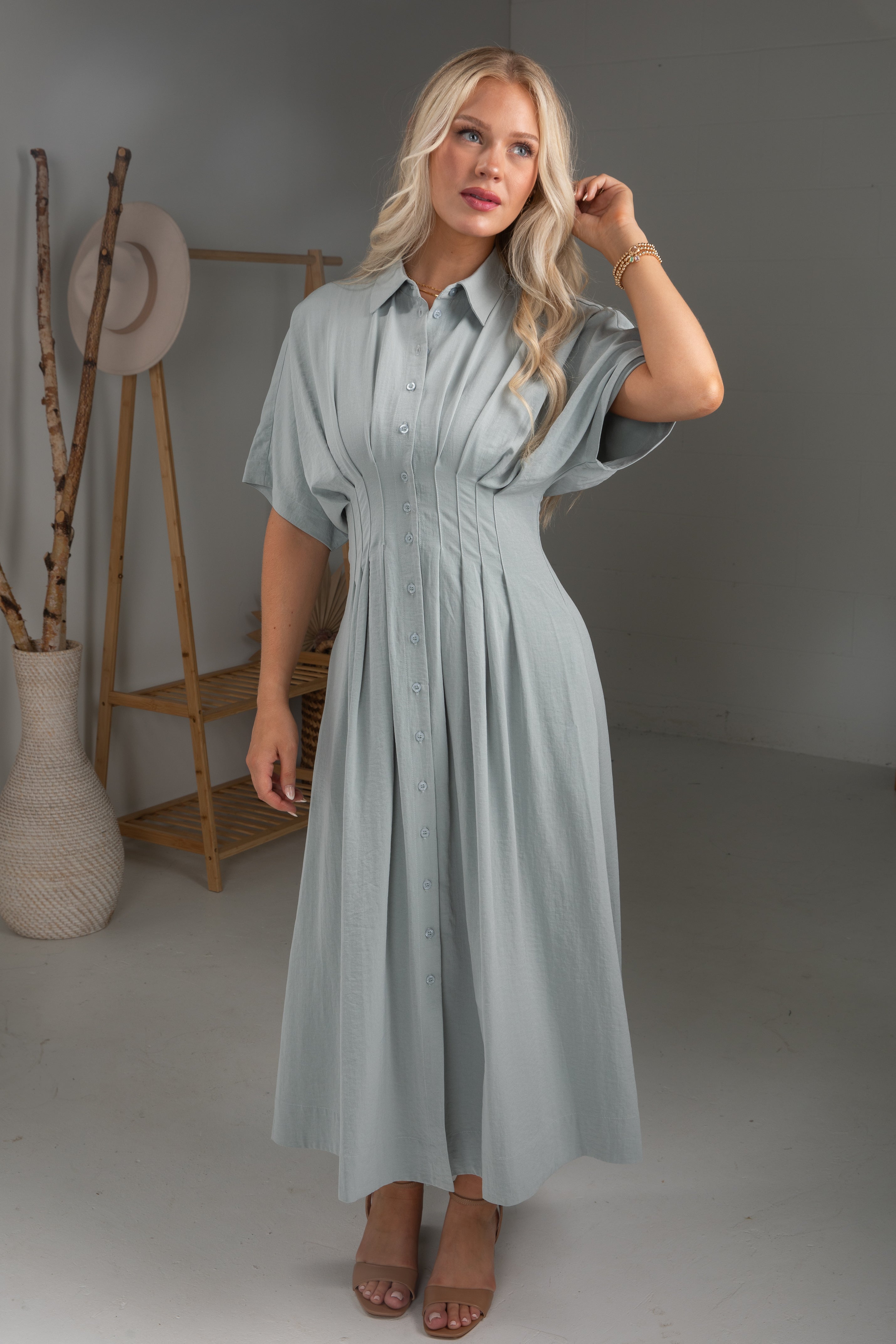 FINAL SALE - Let's Get Going Light Blue Maxi Dress