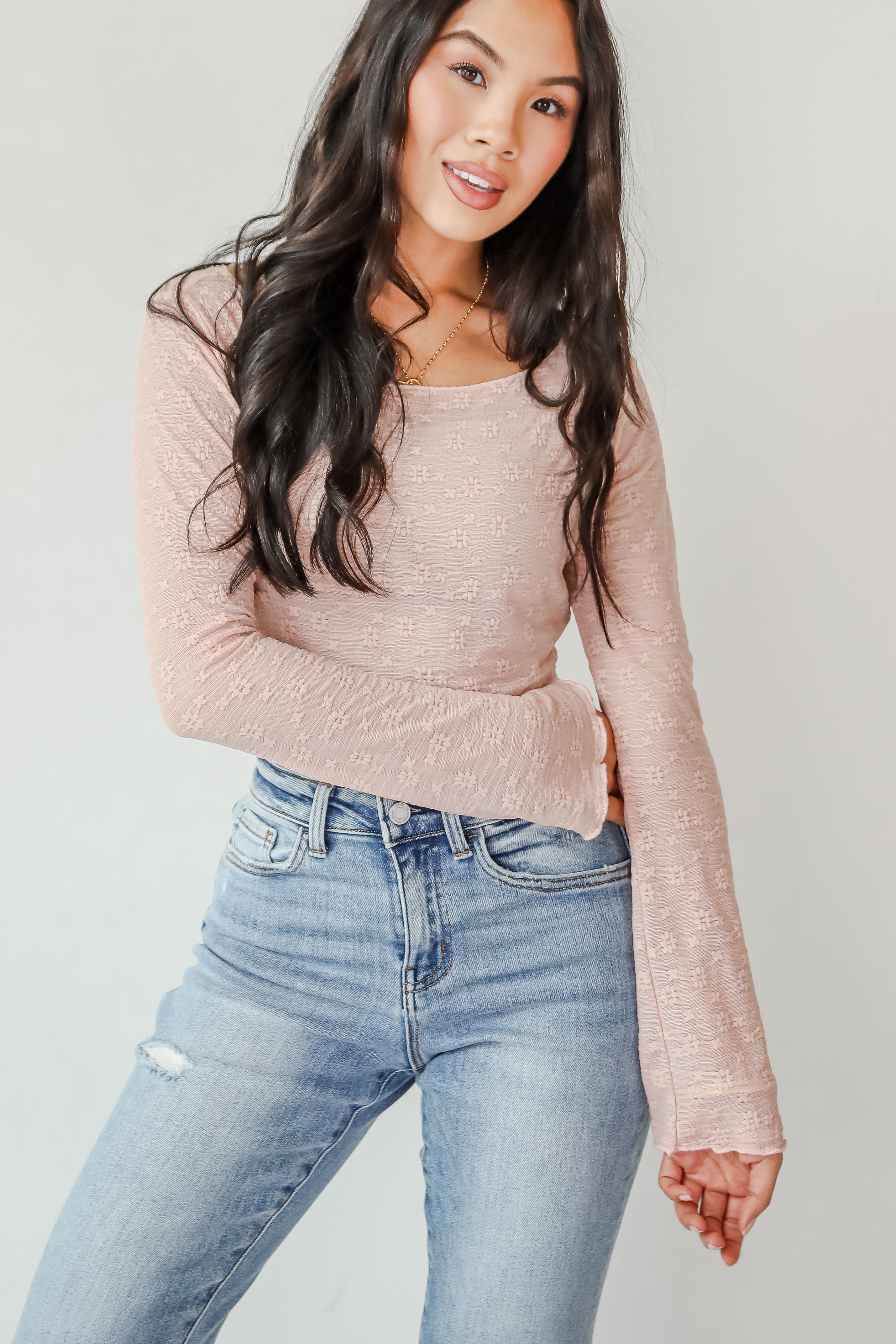 FINAL SALE - Last Forever Floral Mesh Crop Top