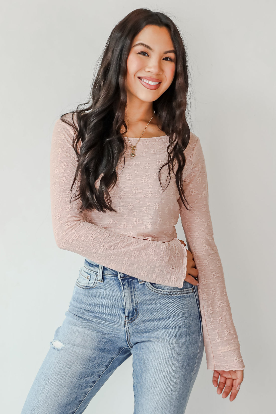 FINAL SALE - Last Forever Floral Mesh Crop Top
