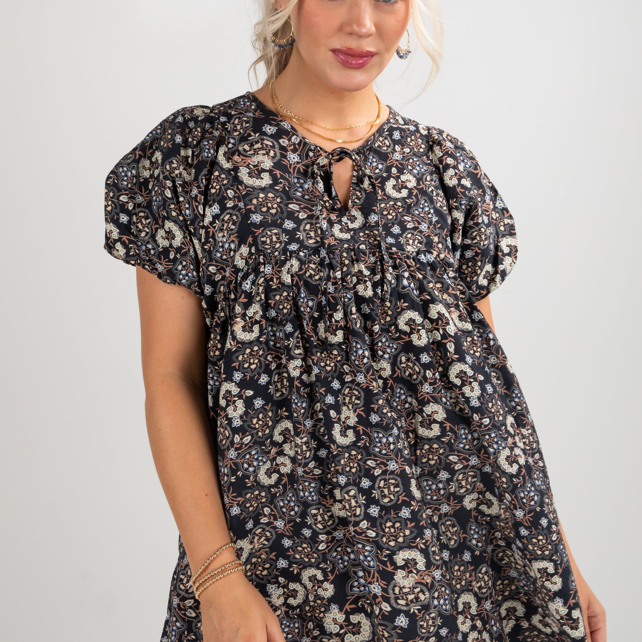 FINAL SALE - Never Forget Navy Floral Mini Dress