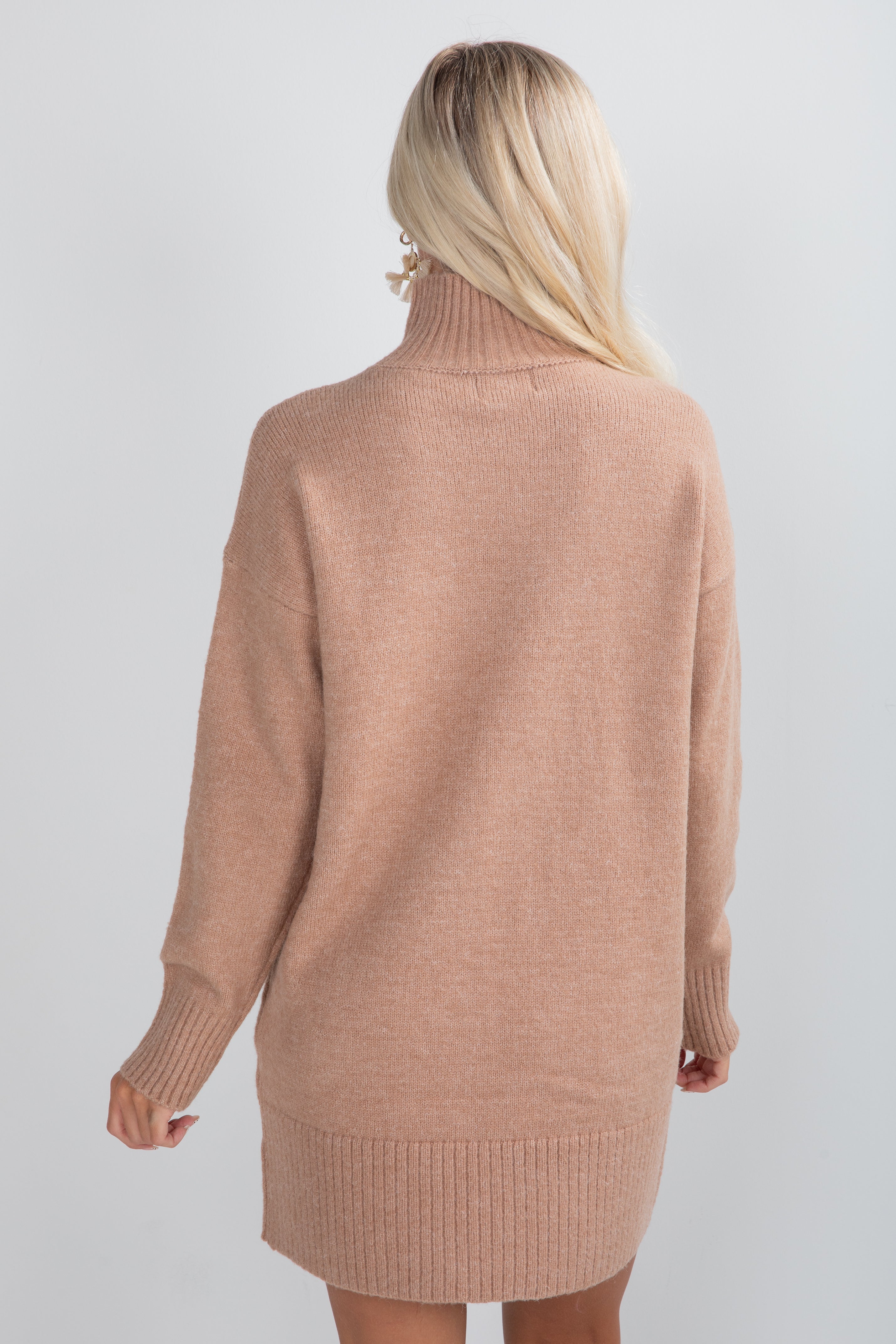 Sweet To Me Turtleneck Sweater Dress