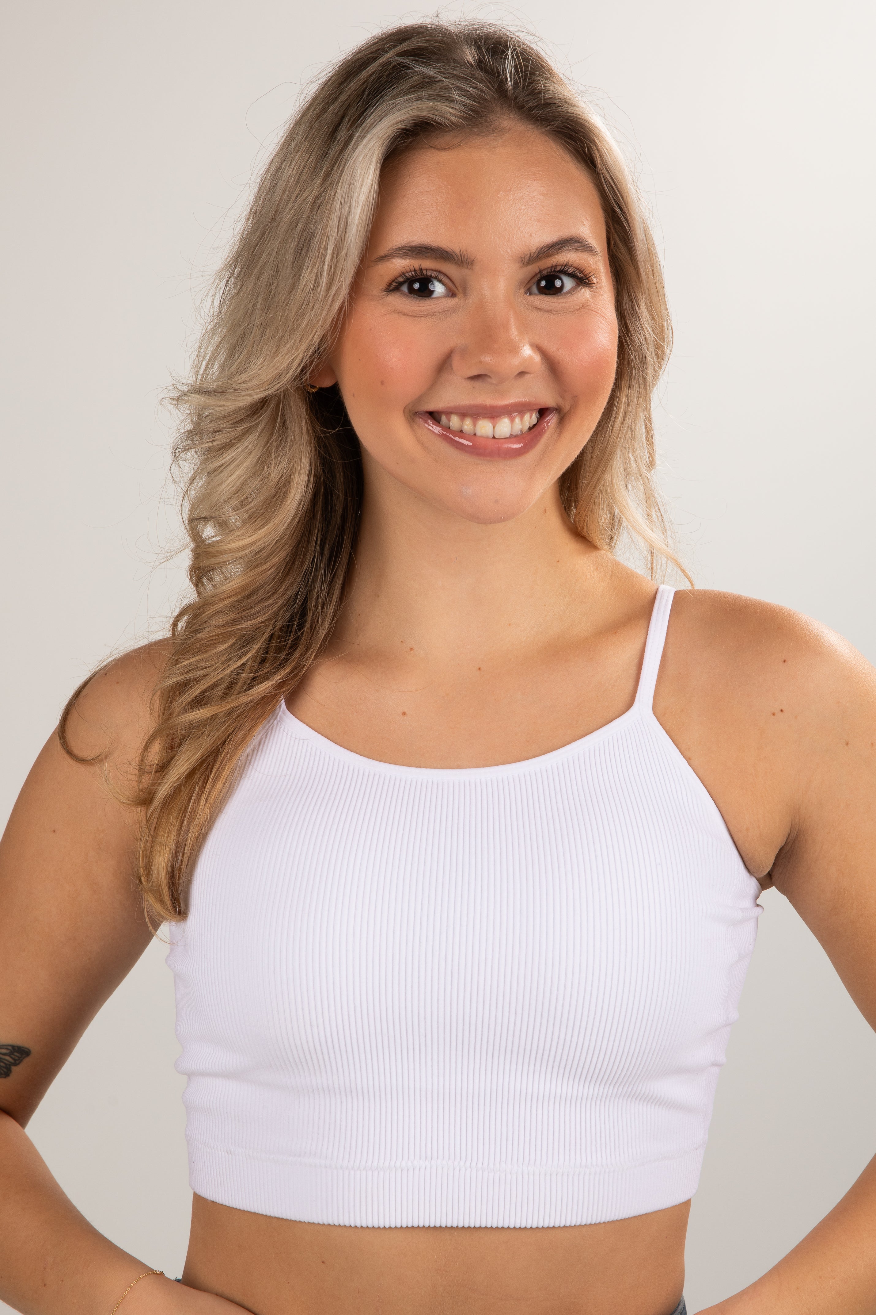 Seamless Ribbed Padded Cami Tank