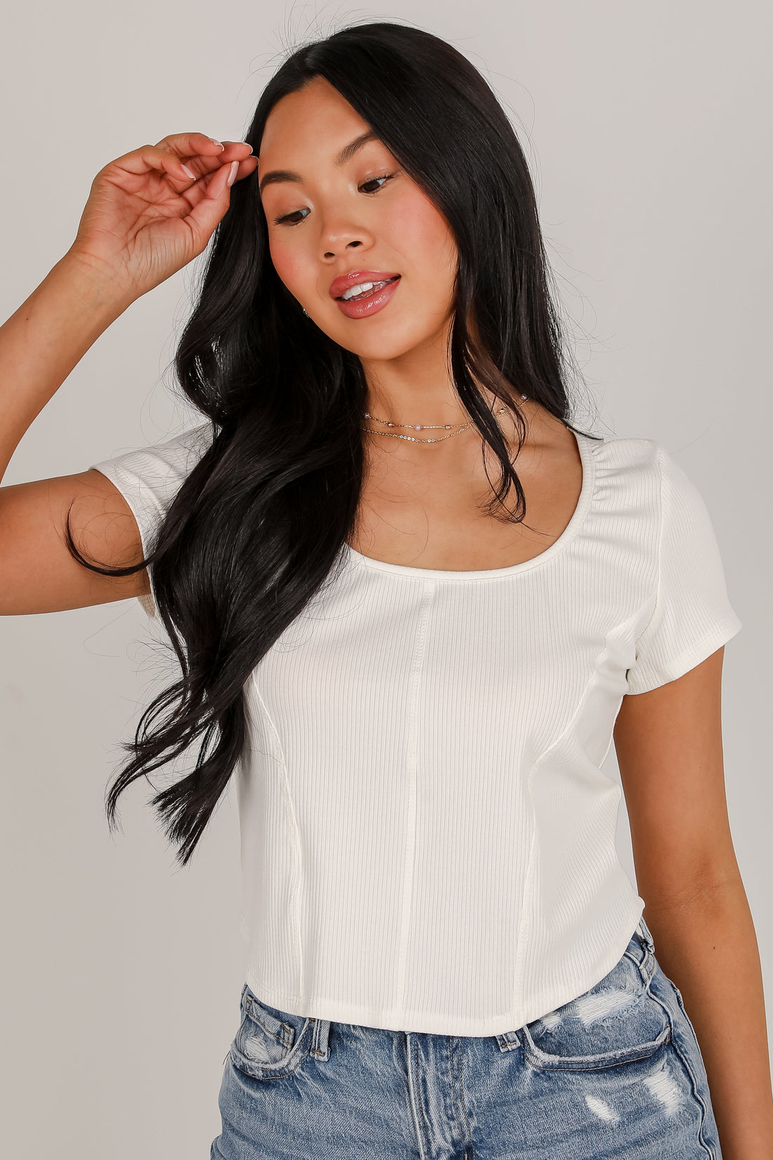 FINAL SALE - Ella Everyday Ribbed Top