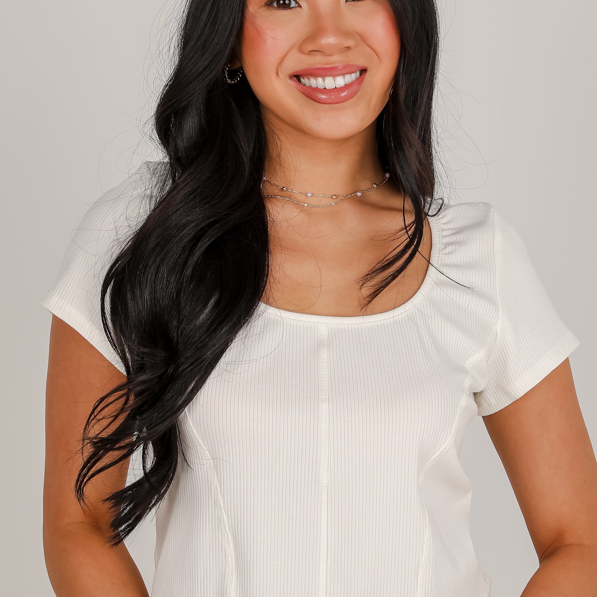 FINAL SALE - Ella Everyday Ribbed Top